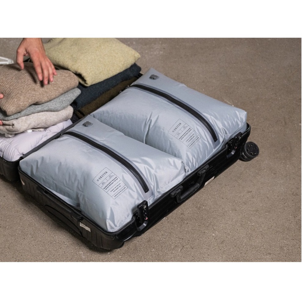 Lot of 2 Ekster Travel Pack Vacuum Bag Travel Compression Storage Bags 25"X16"